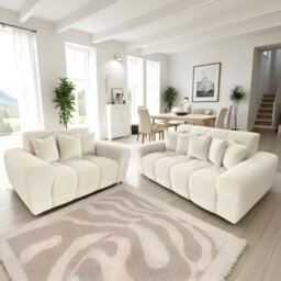 Stratus Interiors Jacob Bubble Cloud Sofa Set - Oatmeal, 2 & 3 Seater Comfy Design - thumbnail 2
