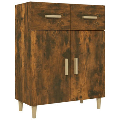Berkfield Classic Sideboard Smoked Oak 69.5X34X90 Cm Engineered Wood - image 1