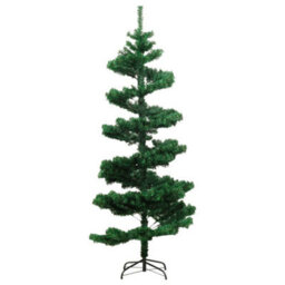 Berkfield Swirl Christmas Tree With Stand And Leds Green 180 Cm Pvc - thumbnail 4