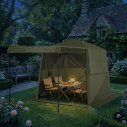 Outsunny Pop Up Gazebo Waterproof With Awning 2 X 2 M Army Green - thumbnail 8