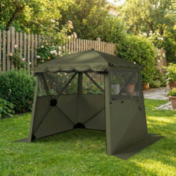 Outsunny Pop Up Gazebo Waterproof With Awning 2 X 2 M Army Green - thumbnail 9