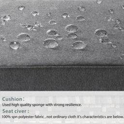 Fenchilin Garden Corner Sofa Set Rattan Sofa With Coffee Table 2 Stools Outdoor Furniture Grey - thumbnail 6