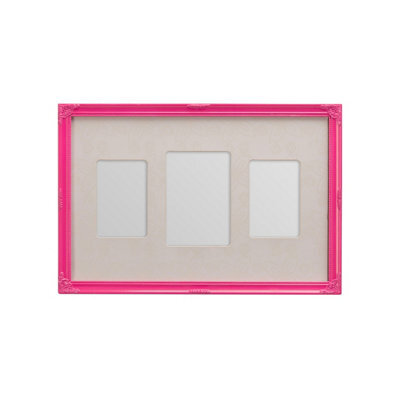 Orsina Pink 3 Multi Photo Frame,multi-Picture Holder,portrait Or Landscape Display Frame,polyresin Memory Holder - image 1