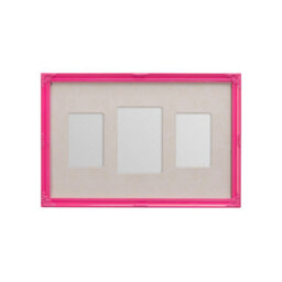 Orsina Pink 3 Multi Photo Frame,multi-Picture Holder,portrait Or Landscape Display Frame,polyresin Memory Holder - thumbnail 1