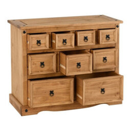 Seconique Corona 4+3+2 Drawer Merchant Chest Distressed Waxed Pine - thumbnail 3