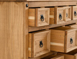 Seconique Corona 4+3+2 Drawer Merchant Chest Distressed Waxed Pine - thumbnail 7