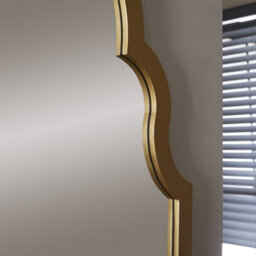 The Online Mirror Shop Wall Mirror Casablanca Arched Shape With Gold Frame For Hanging In Dining Room, Hallway- H 104Cm X W 60Cm X D 4Cm - thumbnail 2