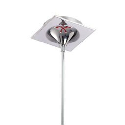 Luminosa Lighting Luminosa Ora Telescopic Convertible To Semi Flush 4 Light E27, Gloss Red/polished Chrome - thumbnail 5