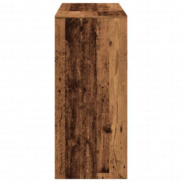 Berkfield Bar Table With Shelf Old Wood 124X46X103.5 Cm Engineered Wood - thumbnail 5