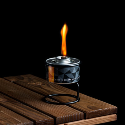 Made In Colors Curved Metal Black Garden Citronella Light Torch Table Stand 2 X Pack - image 1