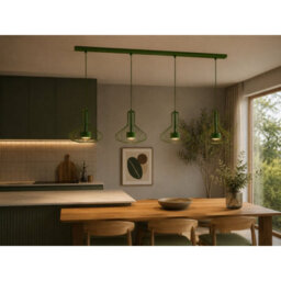 Luminosa Lighting Luminosa Axia Bar Pendant Ceiling Light Green 4X Gx53 - thumbnail 2