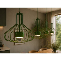 Luminosa Lighting Luminosa Axia Bar Pendant Ceiling Light Green 4X Gx53 - thumbnail 3
