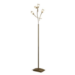 Luminosa Lighting Luminosa Pietra Floor Lamp 4 Light G9, Antique Brass, Not Led/cfl Compatible