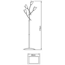 Luminosa Lighting Luminosa Pietra Floor Lamp 4 Light G9, Antique Brass, Not Led/cfl Compatible - thumbnail 7