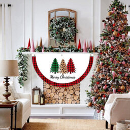 Amorly 3Pcs Christmas Fan Shape Bunting Flags, Outdoor Xmas Banner, Festive Hanging Ornament For Home, Window And Winter Holiday Decor - thumbnail 8