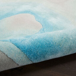 Mist Blue Wool Luxurious Modern Easy To Cleanhandmade Abstract Dining Room Bedroom And Living Room Rug -236Cm X 297Cm - thumbnail 5