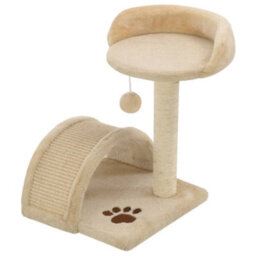 Walplus Cat Tree With Sisal Scratching Post 40 Cm Beige And Brown - thumbnail 3