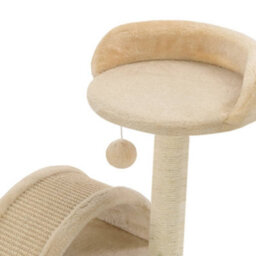 Walplus Cat Tree With Sisal Scratching Post 40 Cm Beige And Brown - thumbnail 6