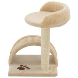 Walplus Cat Tree With Sisal Scratching Post 40 Cm Beige And Brown - thumbnail 4