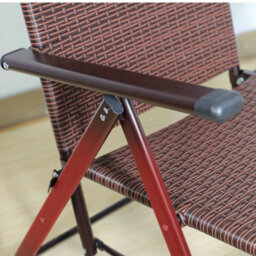 2 X Folding Rattan Sun Recliner Weatherproof Garden Patio Wicker Chair - thumbnail 4