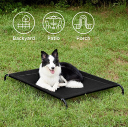 Elevated Dog Bed Pet Resistant Camping Cot Waterproof Indoor Outdoor - thumbnail 1