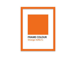 A5 Orange Picture Frame With Mount For A6 (10.5 X 14.8Cm - 4.1 X 5.8In) Poster, Photo, Artwork, Or Print. - thumbnail 3
