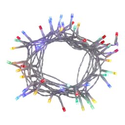 50 Multicolour Led String Lights With Timer Function Clear Cable - thumbnail 3
