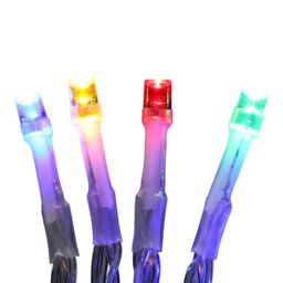 50 Multicolour Led String Lights With Timer Function Clear Cable - thumbnail 4