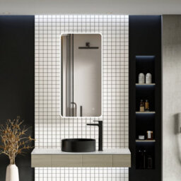 Royal Bathrooms Avenza 450 X 900mm Frontlit Led Cabinet Illuminated Rectangular Bathroom Mirror With Demister Pad & Touch Sensor - thumbnail 3