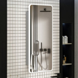 Royal Bathrooms Avenza 450 X 900mm Frontlit Led Cabinet Illuminated Rectangular Bathroom Mirror With Demister Pad & Touch Sensor - thumbnail 4