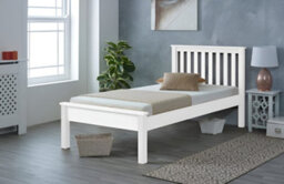 Amani 3Ft Single, Derby Bed Frame, Solid Wood, White - thumbnail 2