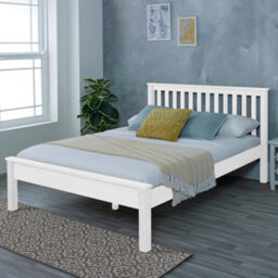Amani 3Ft Single, Derby Bed Frame, Solid Wood, White