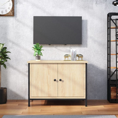 Berkfield Tv Cabinet With Doors Sonoma Oak 60X35X45 Cm Engineered Wood - image 1