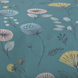 Copenhagen Home Olia Reversible King Size Duvet Cover Set With Pillowcases - Teal - thumbnail 3