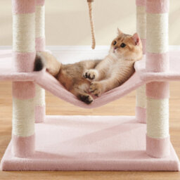 Feandrea Cat Tree, 168 Cm Large Cat Tower Condo With 13 Scratching Posts, 1 Scratching Ramp, 2 Perches, 2 Caves, Basket - thumbnail 4