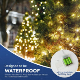 Desiretech 50 Led Battery-Powered Copper Wire Fairy Lights, 5M, Warm White, 4 Pack - thumbnail 6