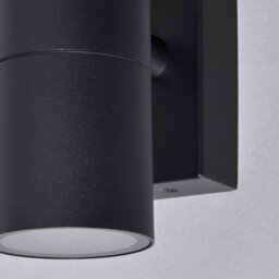 Litecraft Pack Of 2 Kenn Black Up And Down Outdoor Wall Lights - thumbnail 5