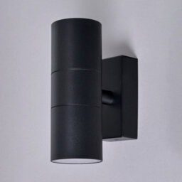 Litecraft Pack Of 2 Kenn Black Up And Down Outdoor Wall Lights - thumbnail 4