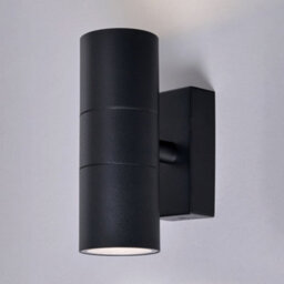 Litecraft Pack Of 2 Kenn Black Up And Down Outdoor Wall Lights - thumbnail 3