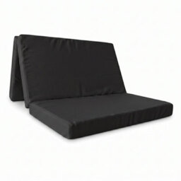 Mattress Guru Double Folding Z Bed, Tri - Folding Futon Mattress, Travel Camping Bed With Protective Travel Cover, Black - thumbnail 5