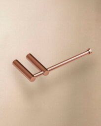 Cosmic Toilet Roll Holder, Brushed Copper Pvd, Logic Collection