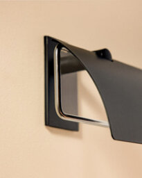 Cosmic  Toilet Roll Holder With Cover, Self-Adhesive, Chrome, Stick Collection - thumbnail 3
