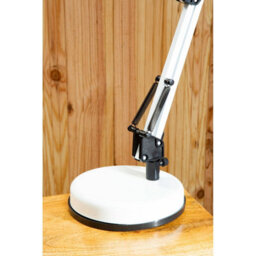 Orsina White Desk Lamp, Adjustable Arm And Head With Sleek Metal Frame, Matte Finish Offers Clean, Modern - thumbnail 4