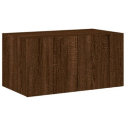 Walplus Tv Wall Cabinet With Led Lights Brown Oak 60X35X31 Cm - thumbnail 7
