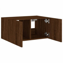 Walplus Tv Wall Cabinet With Led Lights Brown Oak 60X35X31 Cm - thumbnail 8