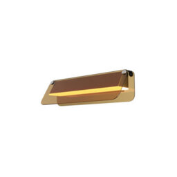 Luminosa Lighting Luminosa Flat Modern 30Cm Integrated Led Wall Lamp Black 3000K 730Lm Amber Shade - thumbnail 1