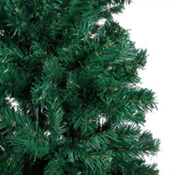 Berkfield Artificial Christmas Tree With Leds&ball Set Green 150 Cm Pvc - thumbnail 3