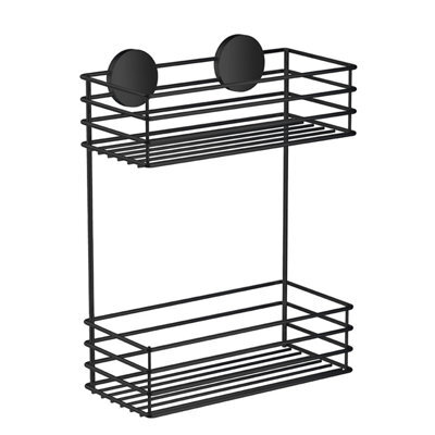 Beslagsboden - Double Shower Basket. Black.