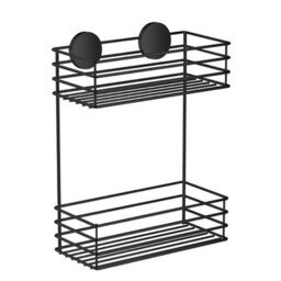 Beslagsboden - Double Shower Basket. Black.