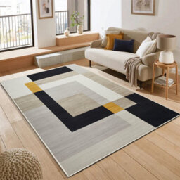 Bedlooms Milo Living Room Rugs, Non-Slip Modern Area Medium Rug 120X170Cm, Washable Dining Room Rug - thumbnail 1